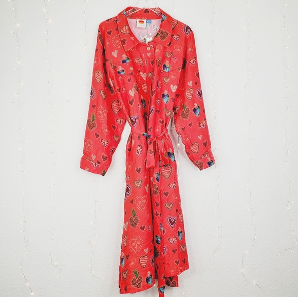 Anthropologie Dresses & Skirts - Anthropologie Farm Rio Red Heart Maxi Dress Sz 3X